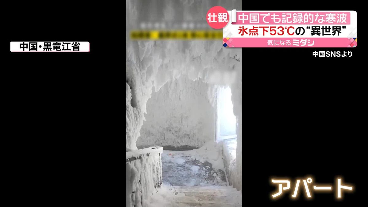 中国で「氷点下53℃」観測　割れたタマゴすぐ凍る　電柱をなめた女の子の舌が…