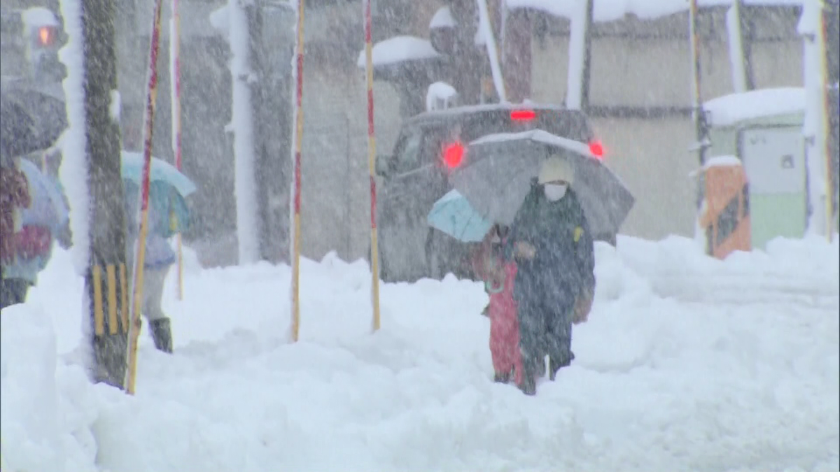 山形県では予想を上回る大雪に…一気に積雪増えた所も 今夜以降雪強まる所も