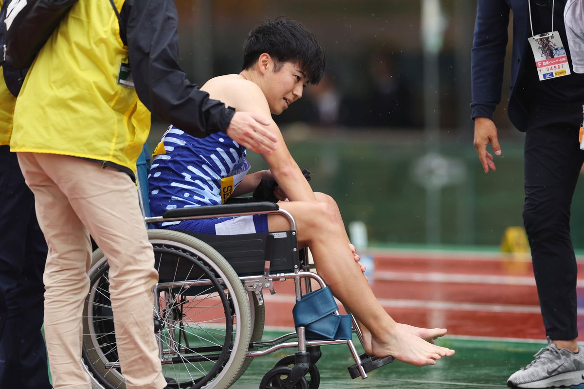 【陸上】100ｍで多田修平が「肉離れ」　右ふくらはぎを痛めて途中棄権...車いすで退場　五輪イヤーに暗雲