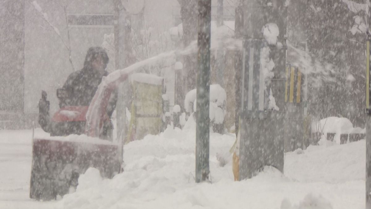 7日夕方までの24時間降雪量　山形県内の平地で40～60センチ　米沢の積雪は平年の2倍に