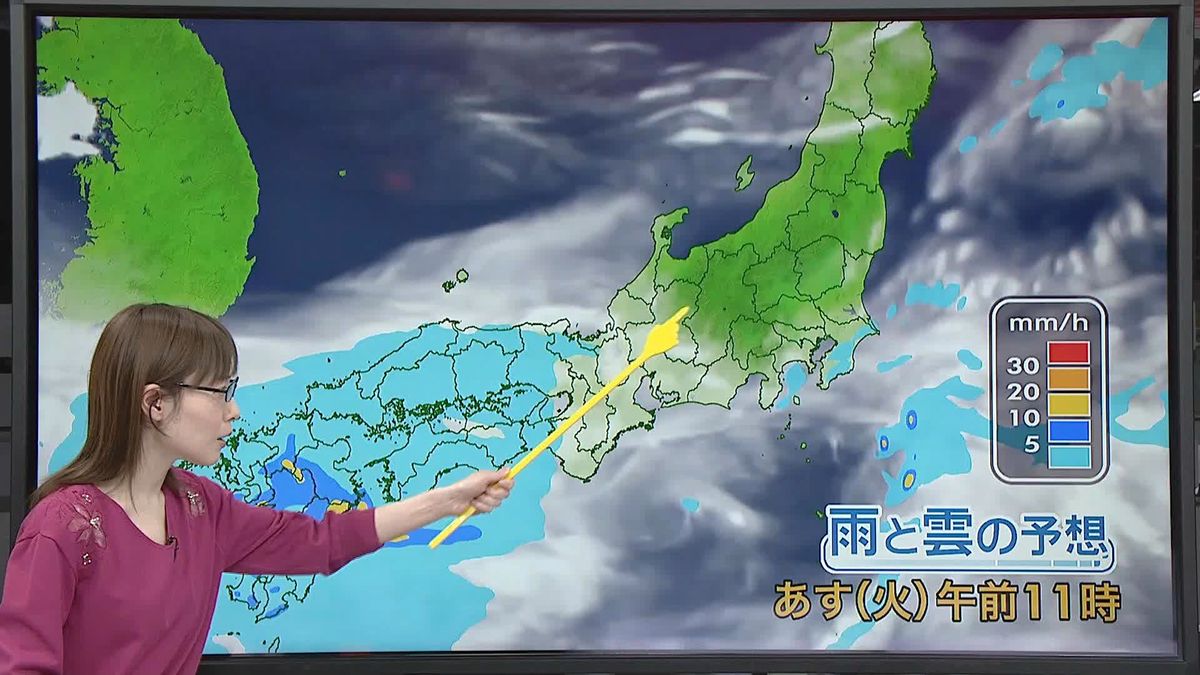 【天気】西から雨広がる　九州南部は激しい雷雨も　夕方以降、東海でも傘の出番