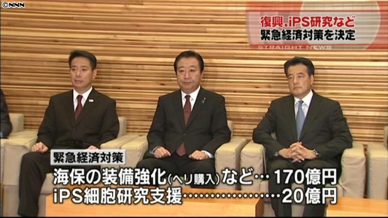 緊急経済対策４２００億円、閣議決定