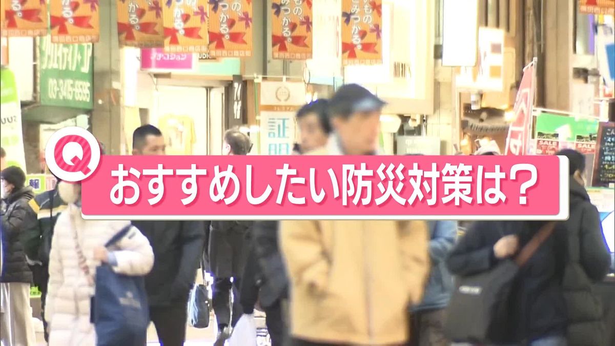 阪神・淡路大震災から30年　あなたが「おすすめしたい防災対策」は？