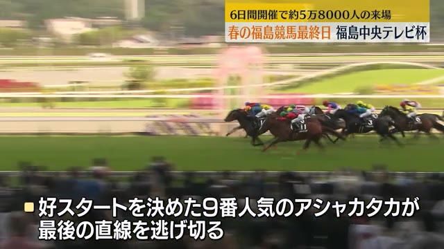 【福島競馬　福島中央テレビ杯はアシャカタカが1着】春の来場者は5万8000人