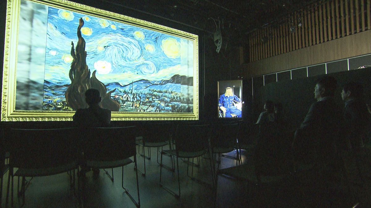 ゴッホの名作絵画が動く デジタル技術駆使した展示会で’没入感’楽しむ
