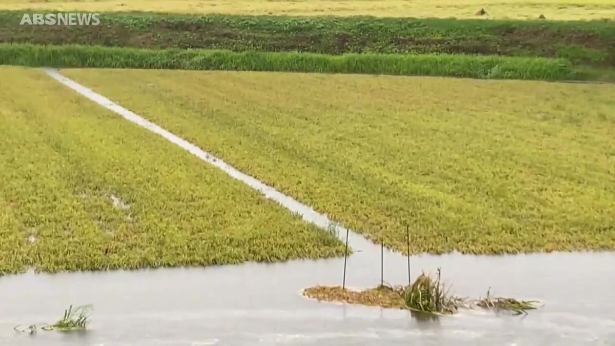 田んぼが水に…この後も土砂災害に警戒