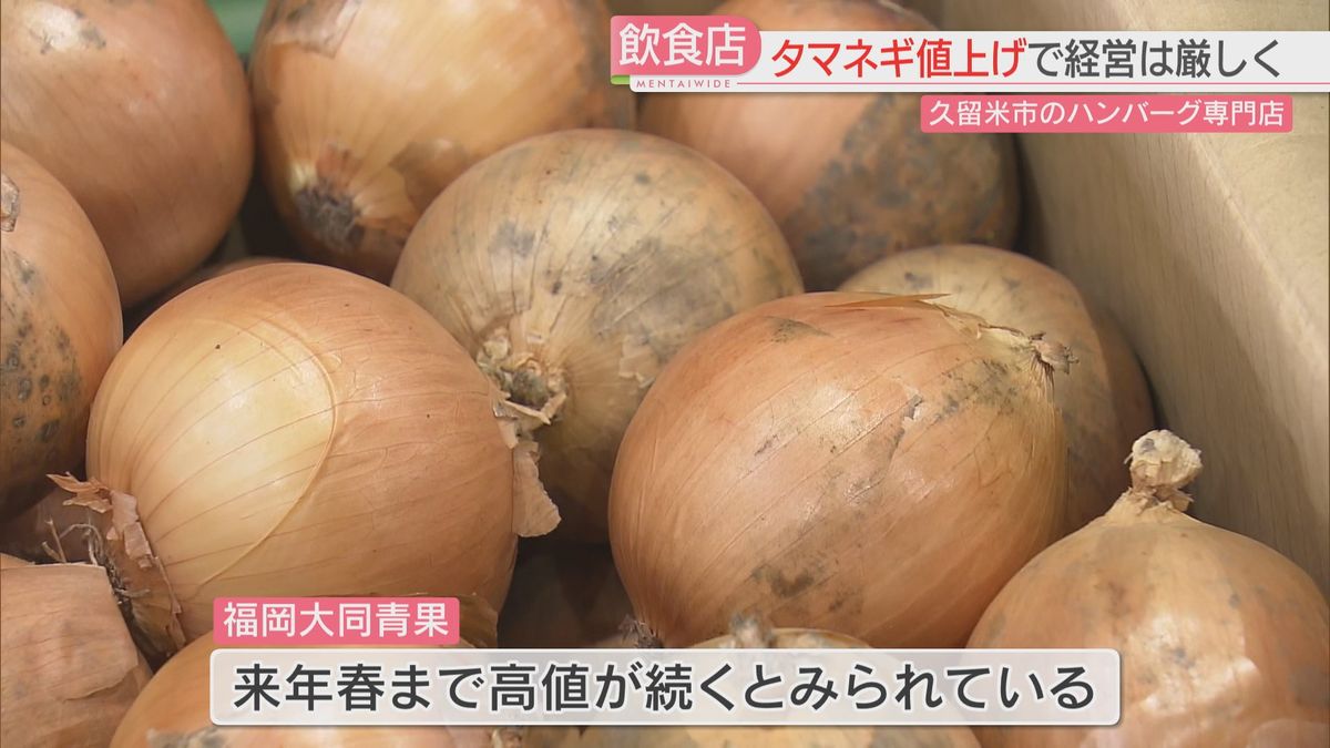 タマネギが高い！北海道産の入荷が減少　高値は来年春まで続くか　福岡