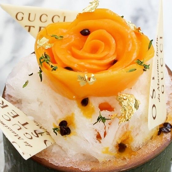 GUCCIのイベント限定かき氷を取材　山梨県産の桃などこだわり食材で日本×イタリアの融合