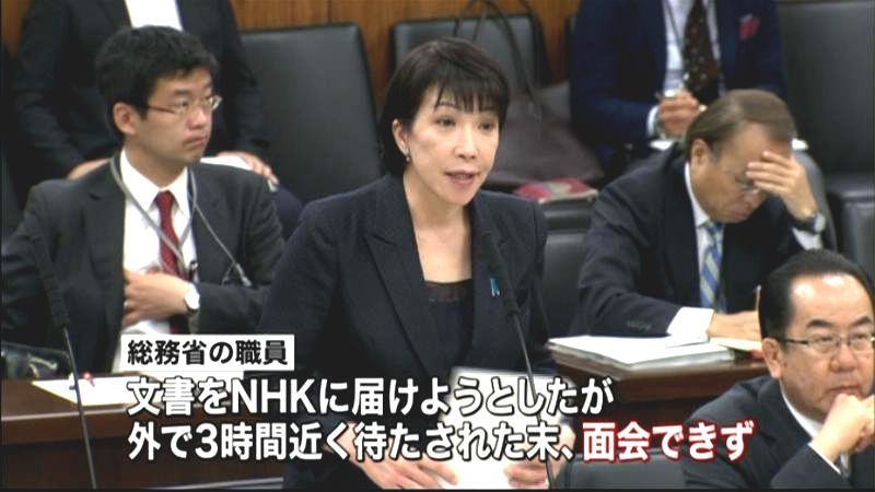 高市総務相、ＮＨＫに不快感示す