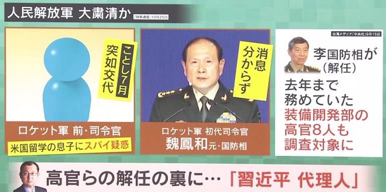 「人民解放軍」大粛清か