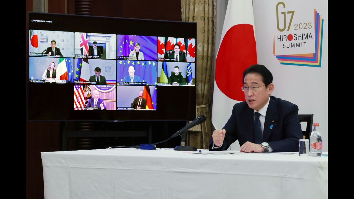 G7首脳テレビ会議　岸田首相がことしの議長国の立場を締めくくる
