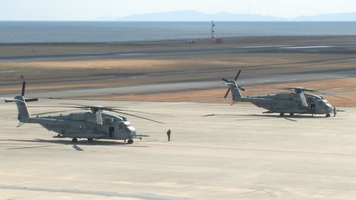 アメリカ海兵隊のヘリコプター2機着陸　直前に空港に連絡　県「把握してない」大分空港