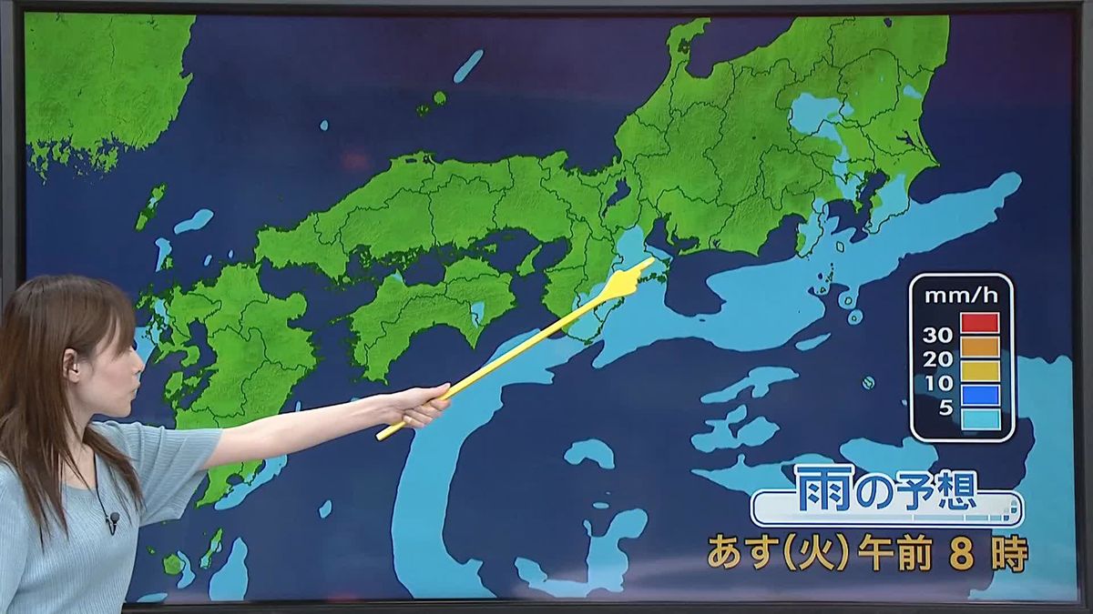 【天気】関東や東海、西日本の太平洋側、午前中から雨、激しく降る所も　日本海側は晴れからにわか雨や雷雨
