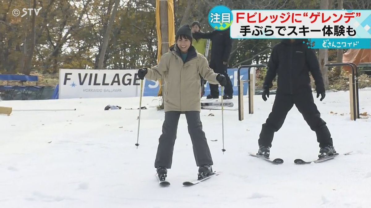 ボールパークにゲレンデ出現　手ぶらでスキー体験も　「スノーパーク」１１月１日開業　北海道