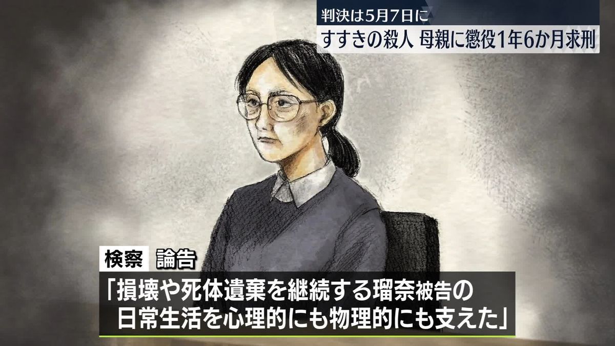 札幌すすきのホテル殺人、母親に懲役1年6か月を求刑　判決は5月7日に