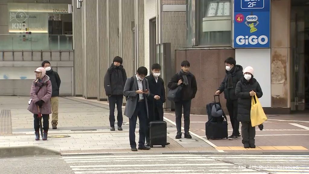 雲が多い富山県内　午後は次第に雨や雪となる見込み