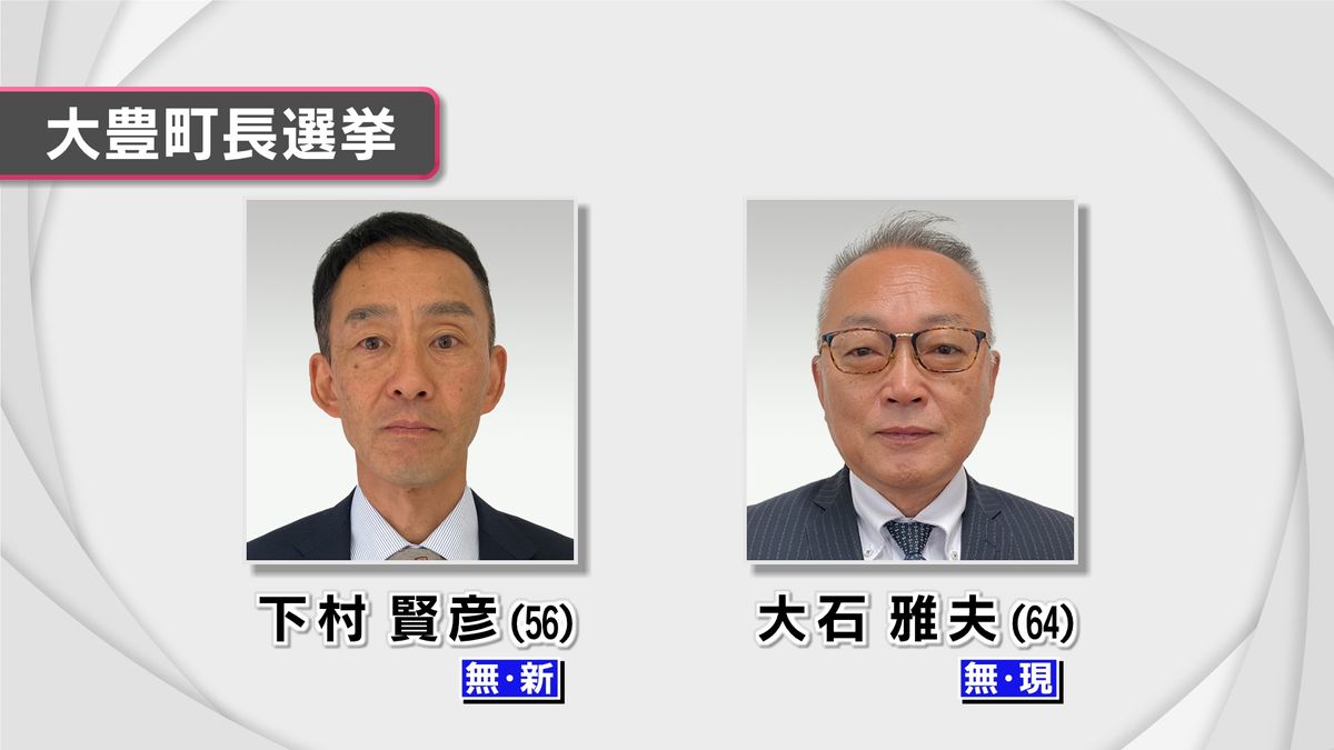 大豊町長選投票進む 町の元副町長の新人と2期目を目指す現職の一騎打ち【高知】