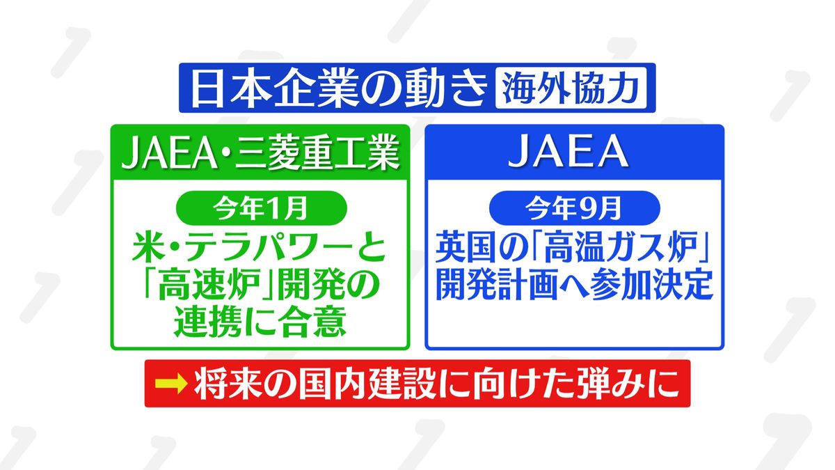 海外の次世代炉開発計画への参加も相次いでいる