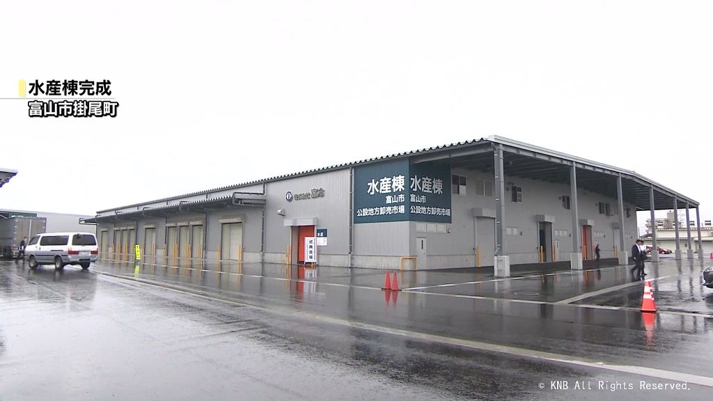 富山市公設地方卸売市場　水産棟完成　８月から運用開始