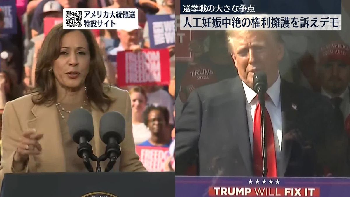 米大統領選最後の週末　ハリス・トランプ両氏が激しく“舌戦”