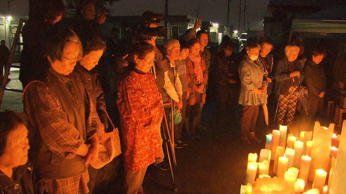 熊本地震３年　益城町仮設住宅でも追悼行事