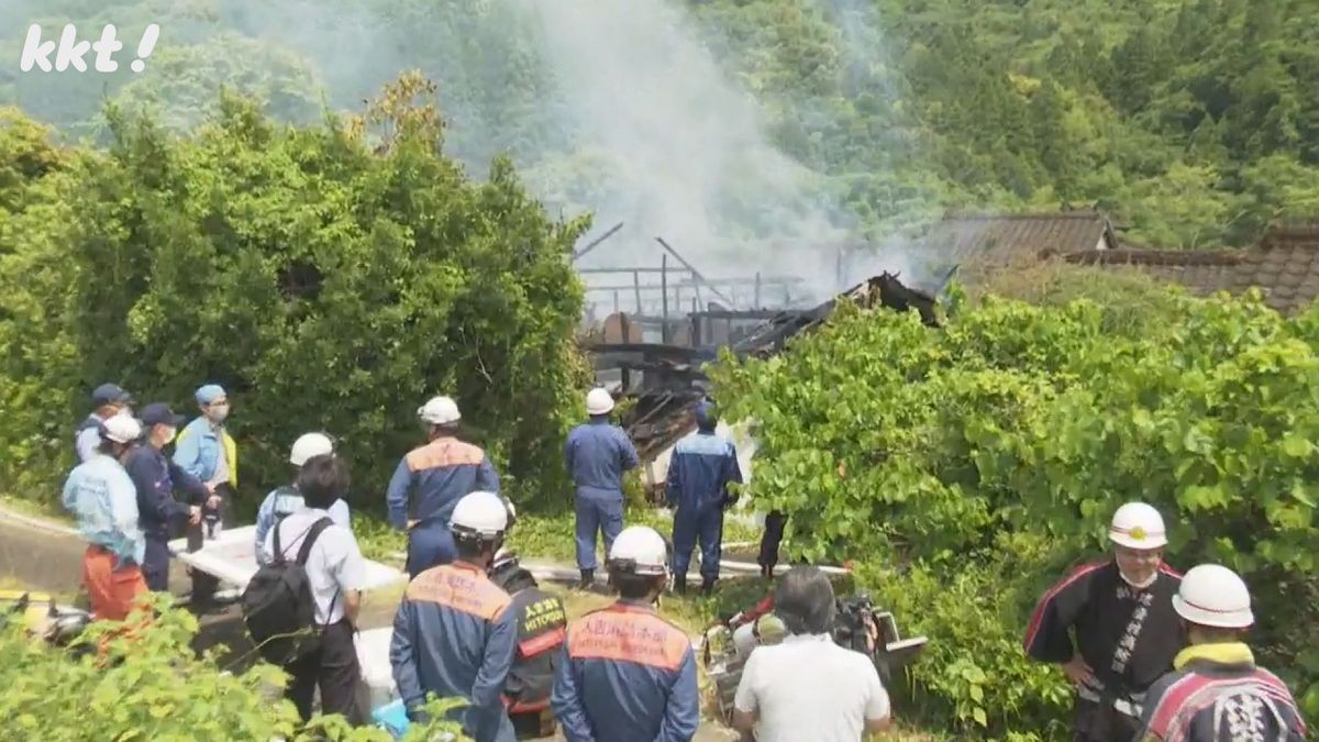 球磨村で住宅を全焼 熊本では1週間連続して乾燥注意報