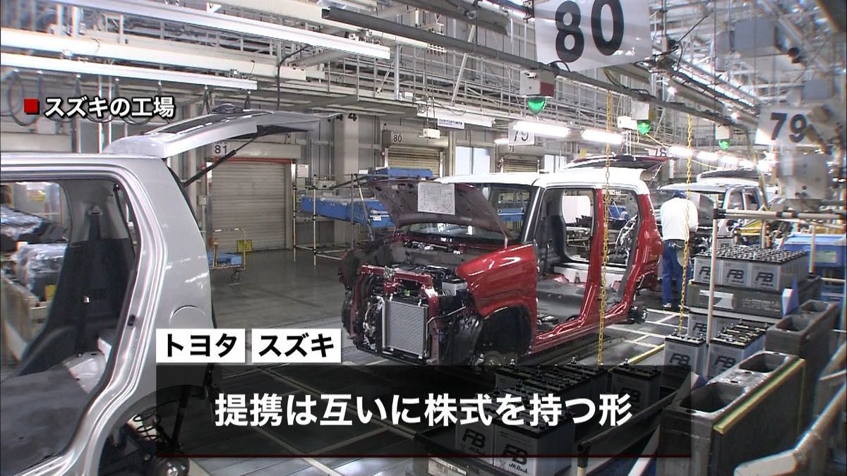 トヨタとスズキ　資本提携を発表