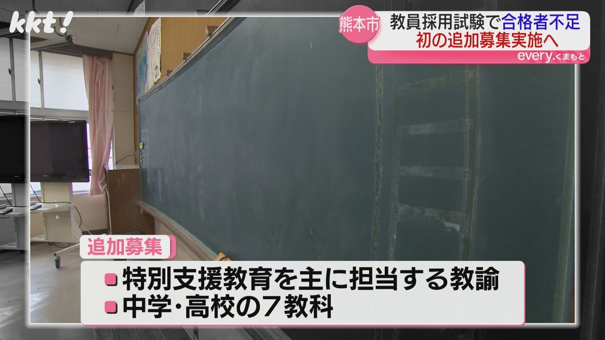 追加募集 特別支援教育担当と中学高校の7教科