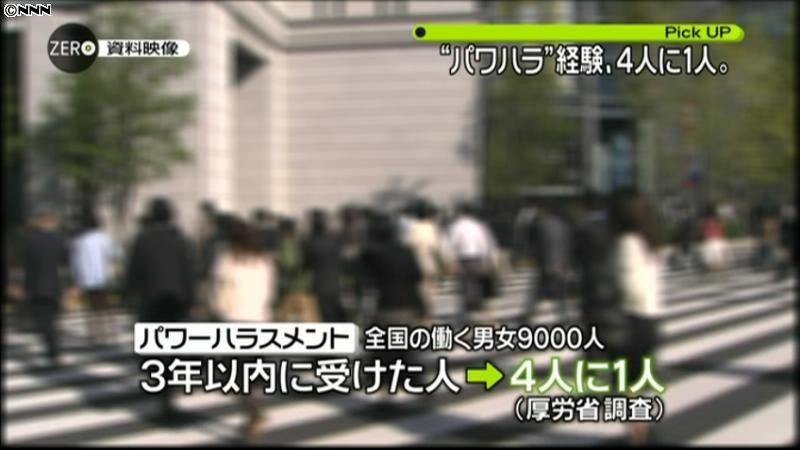 ４人に１人がパワハラ経験～厚労省が初調査