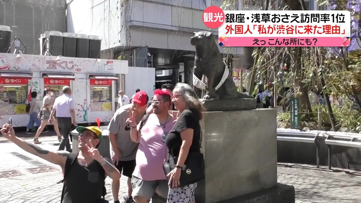 訪れる理由は？　渋谷が“外国人旅行客が訪れる街”初の1位に　ハチ公や地下鉄に公衆トイレも…