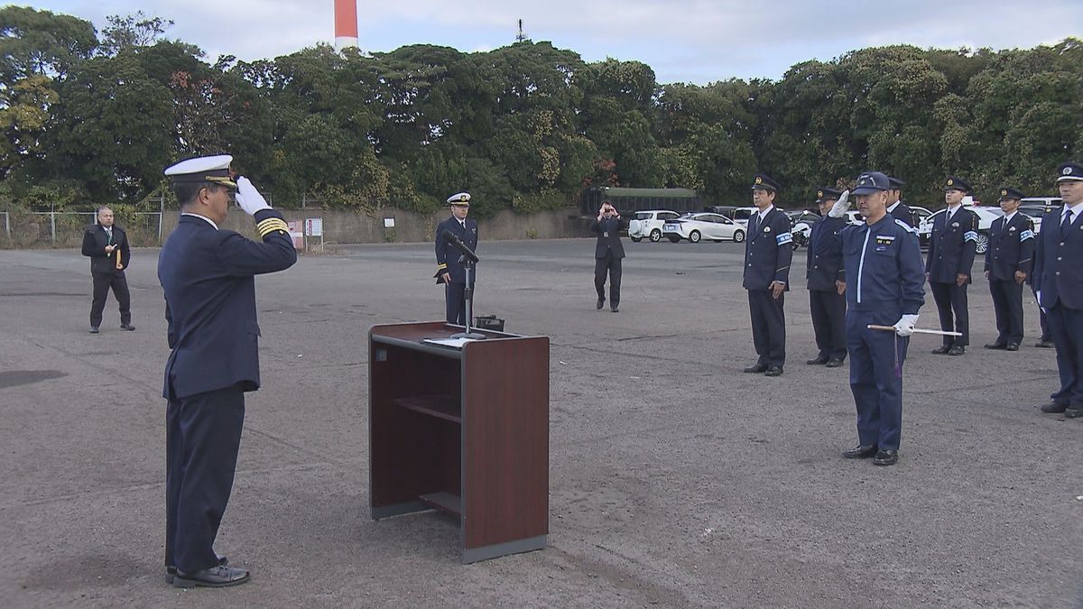 大分海上保安部など年末年始の「特別警戒」出動式　海上や港での犯罪を未然防止　