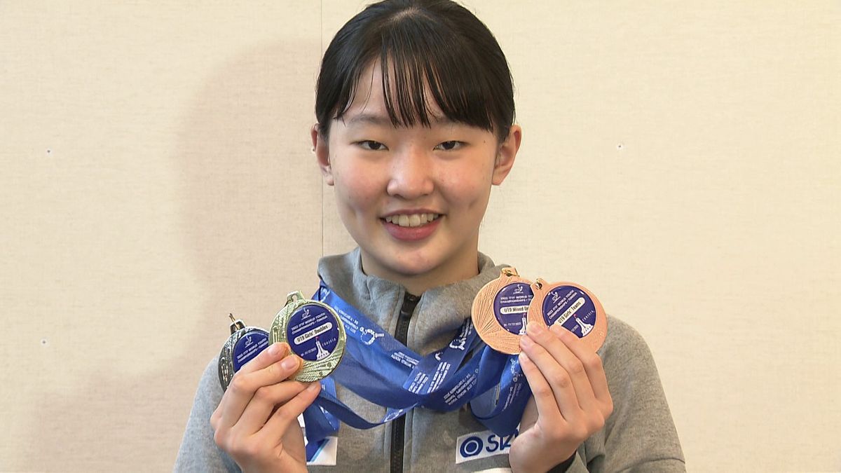 卓球・14歳張本美和 世界ユース出場種目すべて表彰台 兄・智和から「お疲れ様」