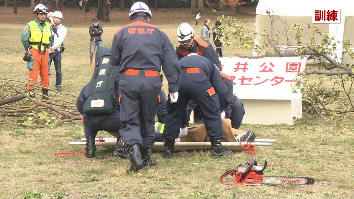 震度７想定の大規模な災害訓練　小金井市