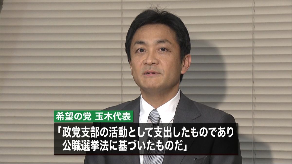 玉木代表“問題ない”秘書が香典を有権者に