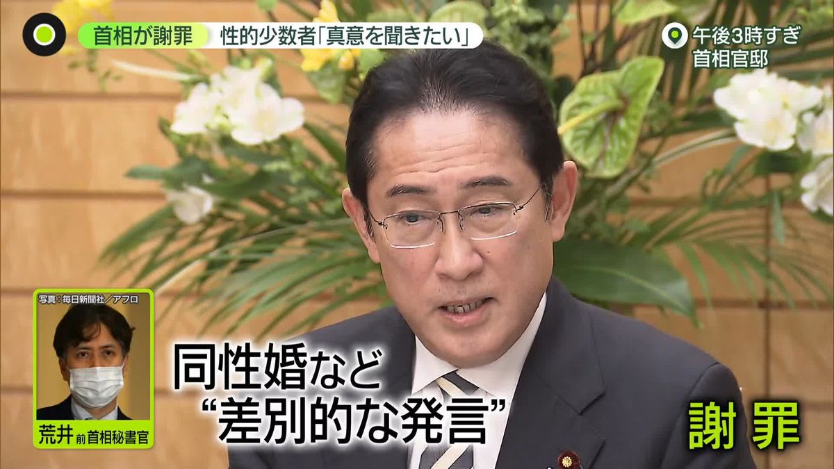 岸田首相が前秘書官発言を直接謝罪　LGBT当事者が気にしたのは「社会が変わってしまう」発言の真意