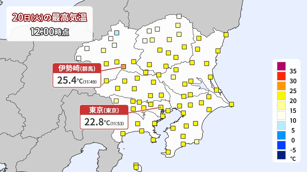 群馬・伊勢崎で25.4℃　関東では15年ぶり「2月に夏日」