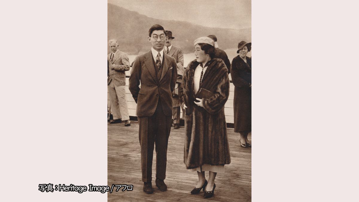 1937年  イギリスに向かう船上の秩父宮夫妻