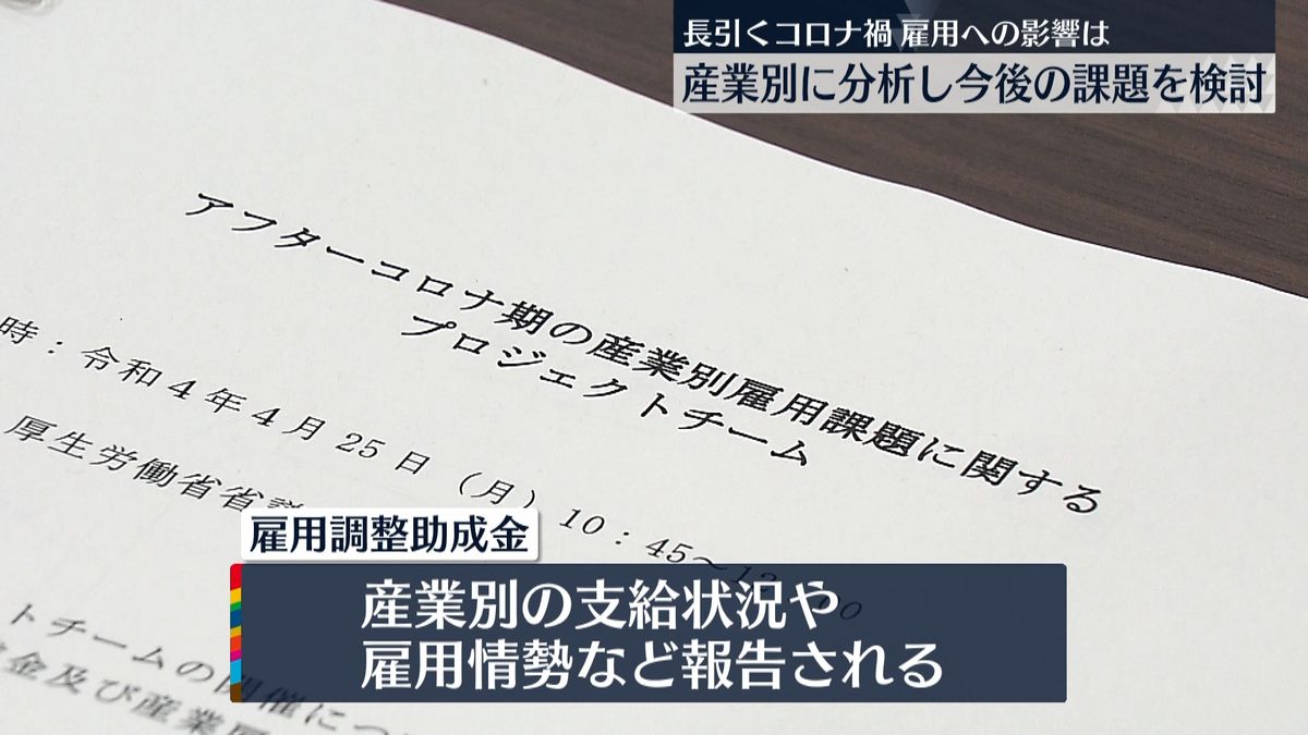 コロナ禍で雇用への影響は…産業別に分析　会合で今後の課題を検討　厚労省