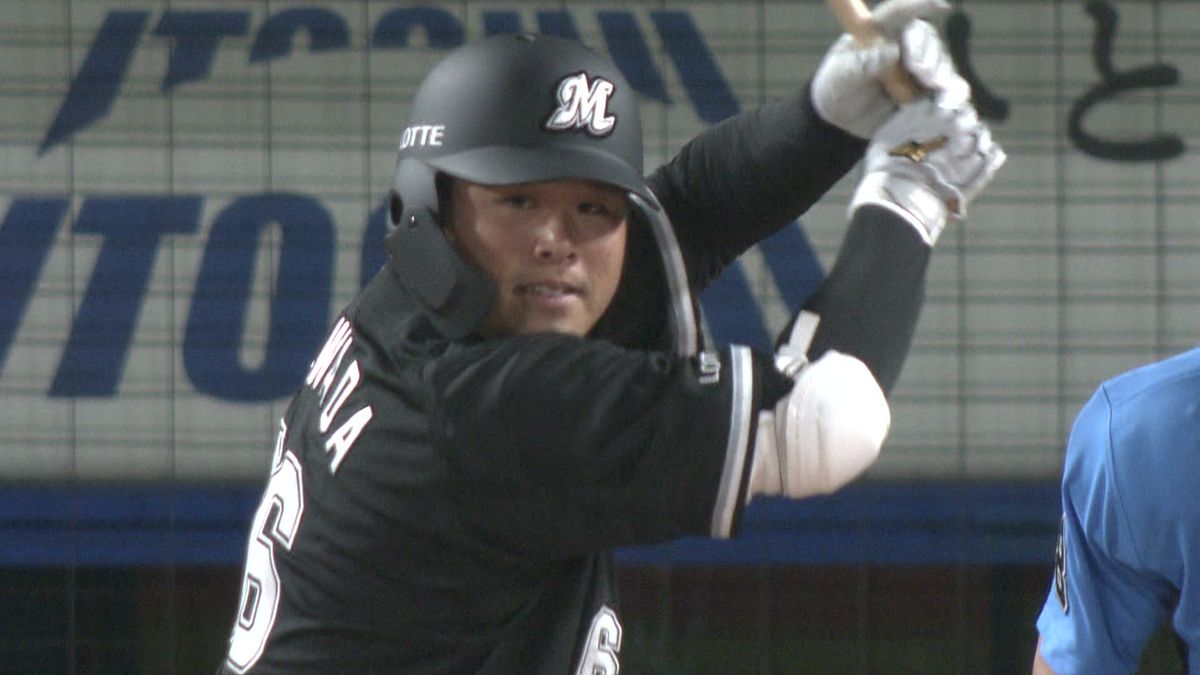 プロ初打席に立ったロッテ澤田圭佑投手