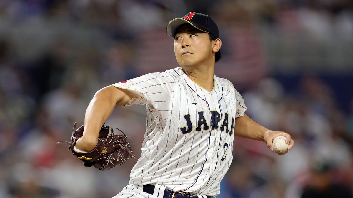 決勝戦先発の侍ジャパン・今永昇太投手(写真:Megan Briggs/Getty Images)