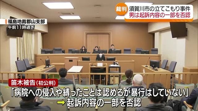 「ナイフは突きつけてない…」須賀川市立てこもり事件　被告の男　起訴内容を一部否認・福島