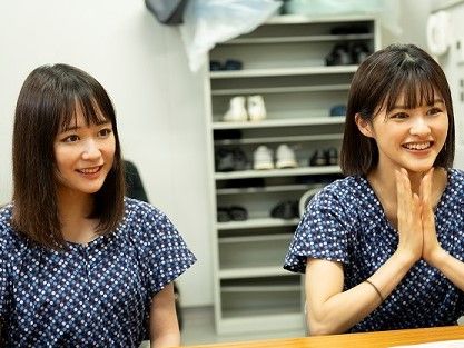 ダブル主演の大原櫻子さん（左）、昆夏美さん（右）