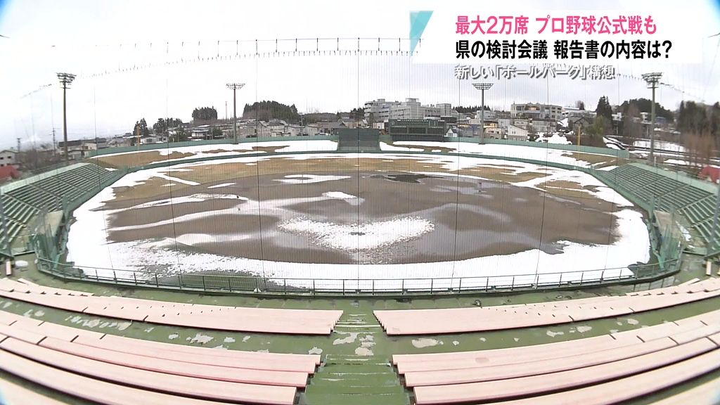 青森市でプロ野球公式戦を　新ボールパーク構想で検討会議の報告書まとまる