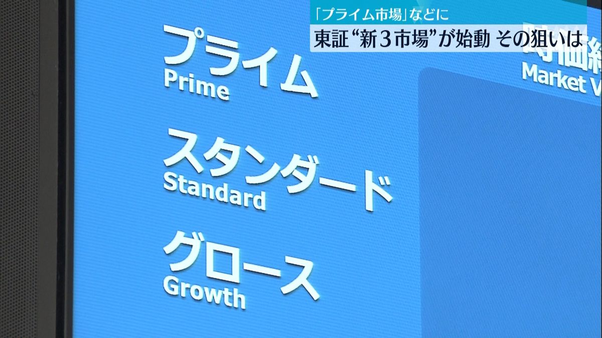  東証再編　新3市場の取引スタート