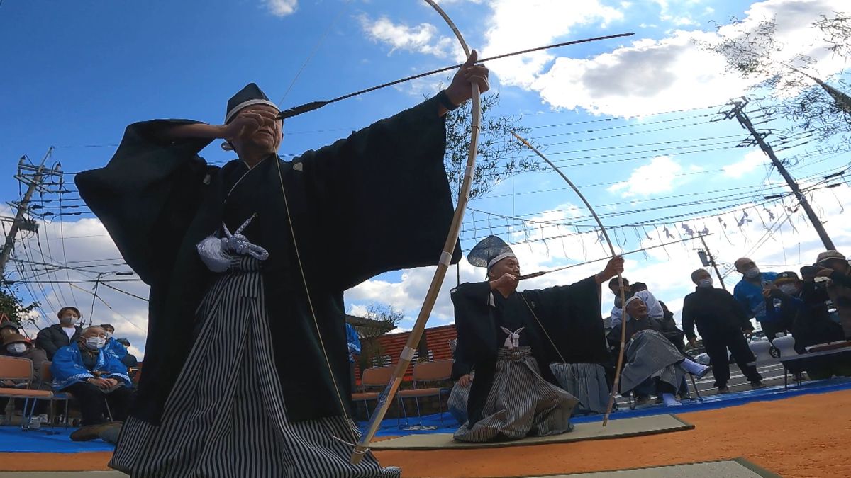 「今年は巳年、一皮むけて」矢の当たり具合で1年の運勢を占う伝統の“二目川百手祭り”　大分　