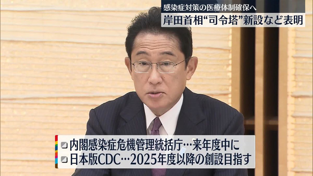 岸田首相、“感染症対策の司令塔”新組織設置を正式表明　「日本版CDC」創設も
