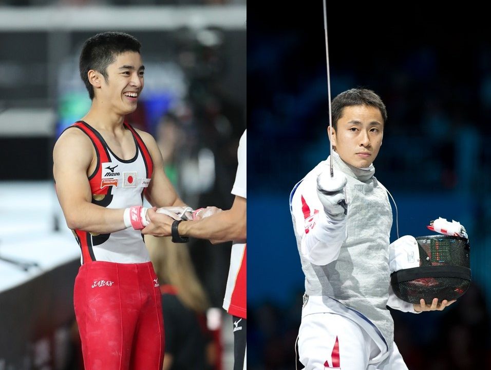 左）白井健三さん（YUTAKA/アフロスポーツ）右）太田雄貴さん（EnricoCalderoni/アフロスポーツ）