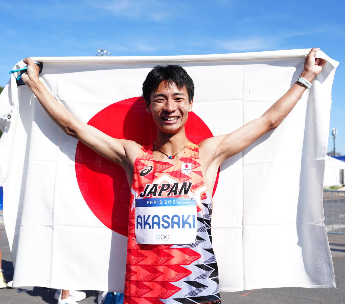 パリ五輪で力走をみせた赤崎暁選手(写真：日刊スポーツ/アフロ)