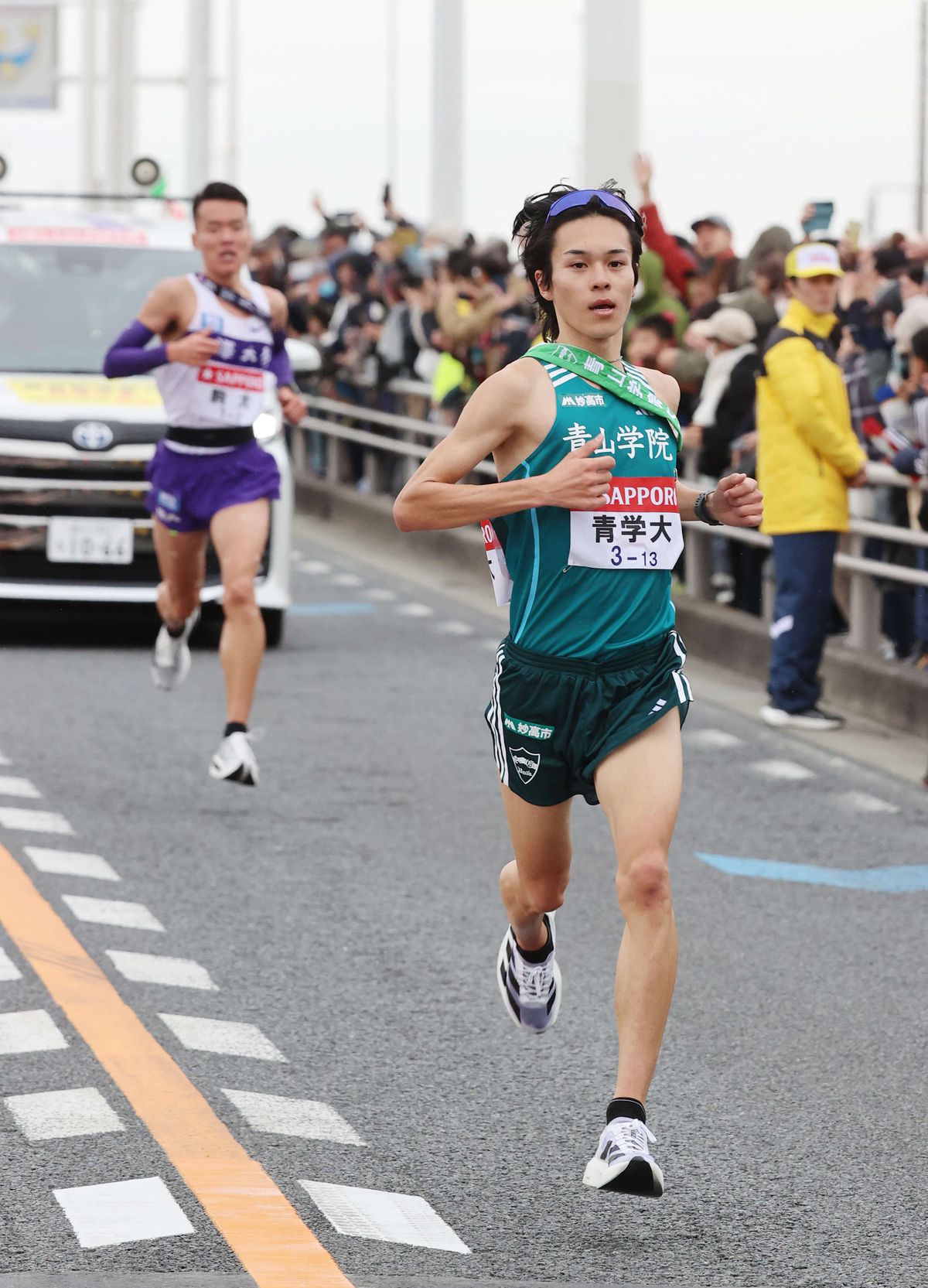 青山学院大学の太田蒼生選手(写真：日刊スポーツ/アフロ)