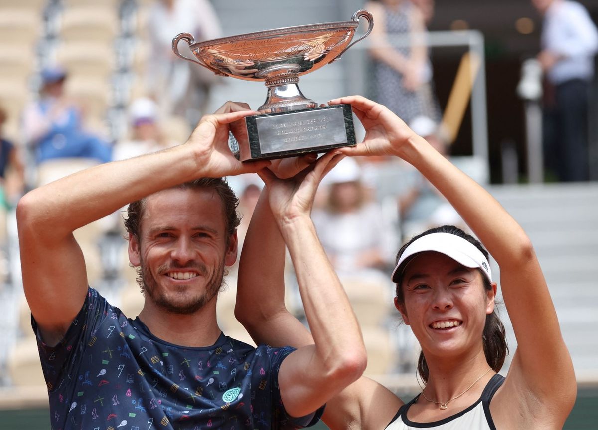 「笑顔止められなかった」柴原瑛菜　全仏OP混合ダブルス　日本勢からは25年ぶりの優勝